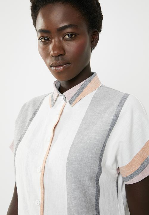 AMANDA LAIRD CHERRY - Nozibele button through tunic - multi 