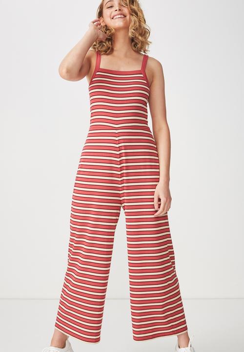 cotton wide leg jumpsuit