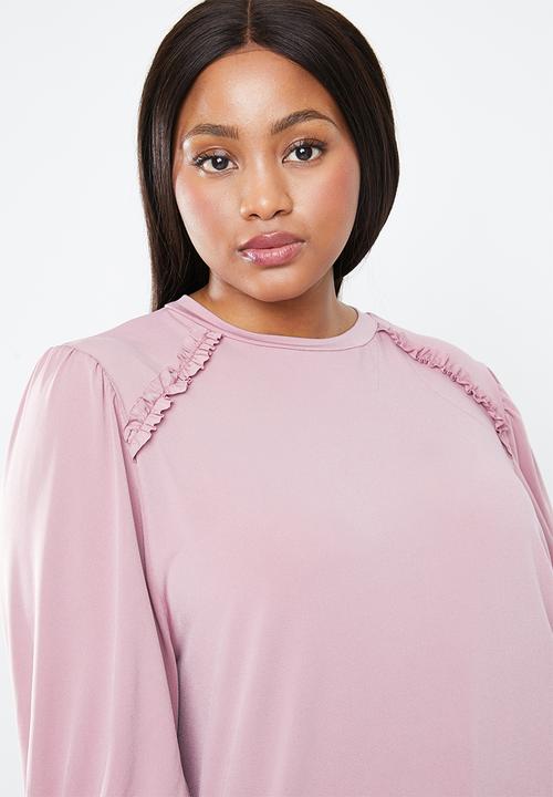 STYLE REPUBLIC PLUS - Volume sleeve blouse - mauve