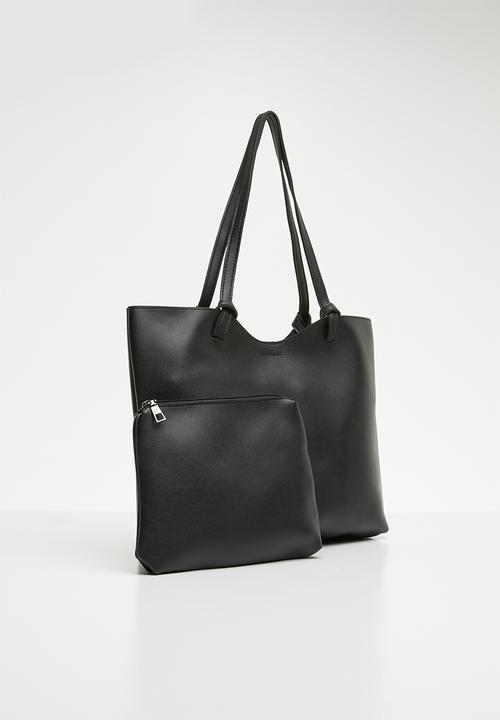 Superbalist - Maggie faux leather shopper bag - black