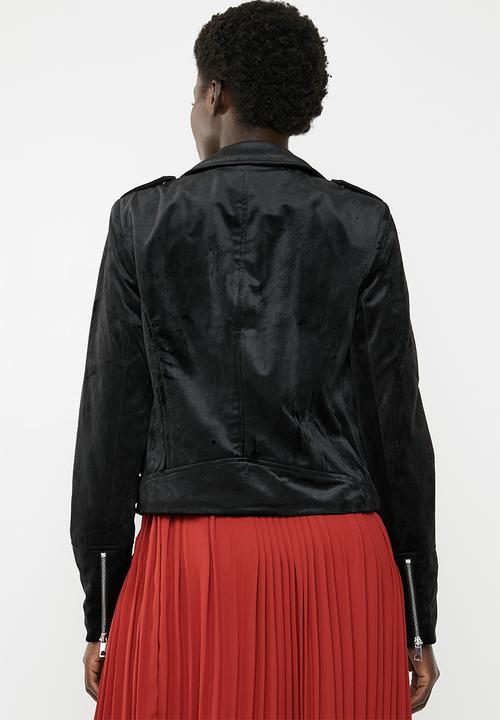 Vero Moda - Hazle velvet short jacket - black