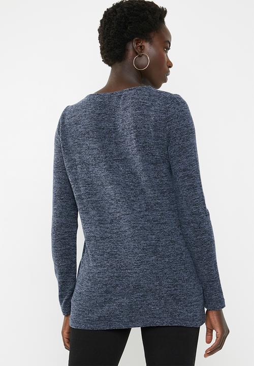 Vero Moda - Gigi lace sweater - navy