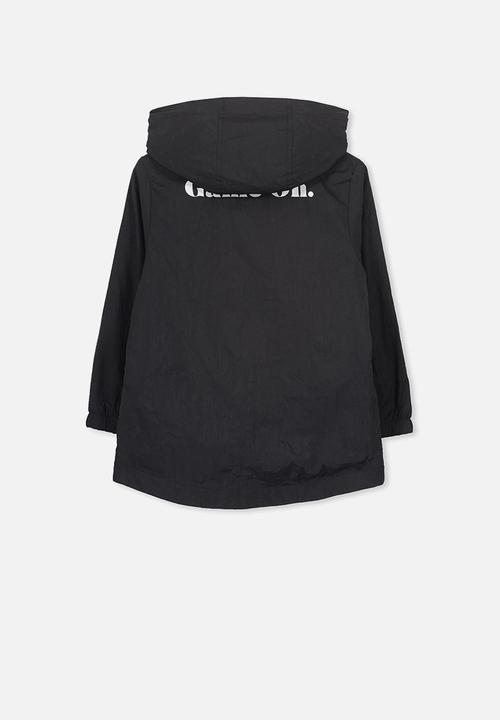 Cotton On - Houston spray jacket - black