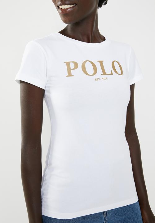 POLO - Mila printed tee - white