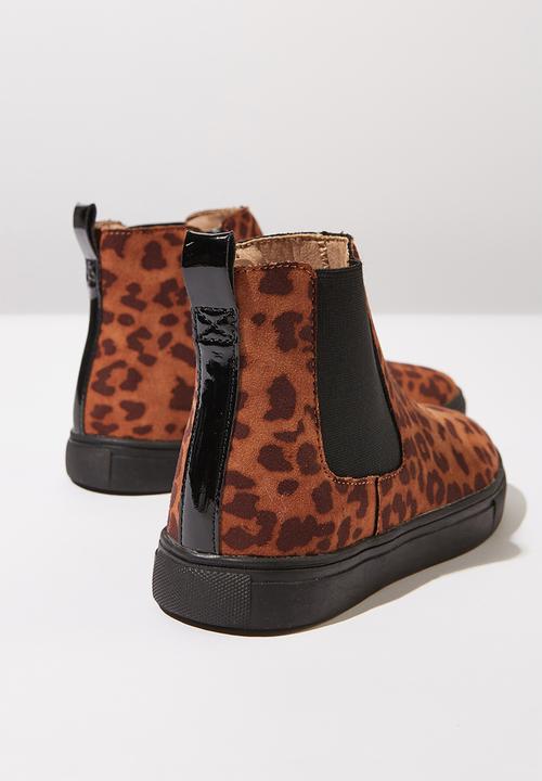 Cotton On - Darcy gusset boot - tan & black 