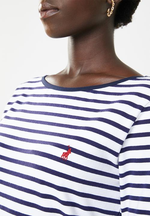 POLO - Kendall striped tee - navy & white