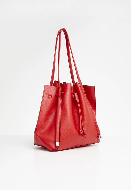 New Look - Simone slouch bucket - red