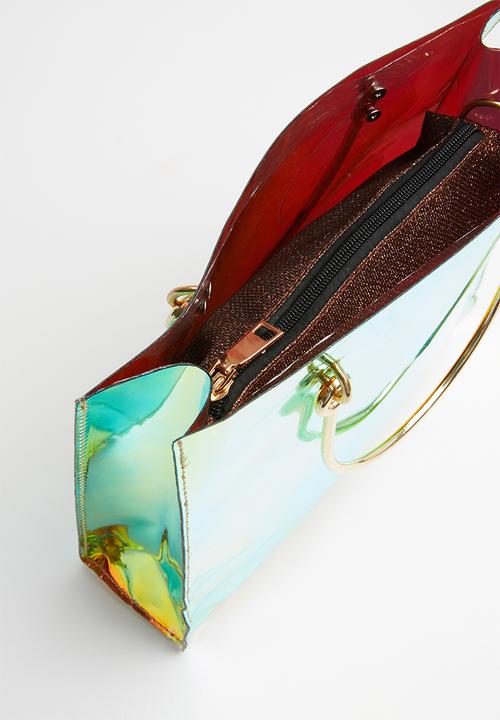 STYLE REPUBLIC - Vinyl shopper bag - bronze