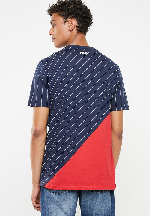 FILA - Tyson tee - navy & red