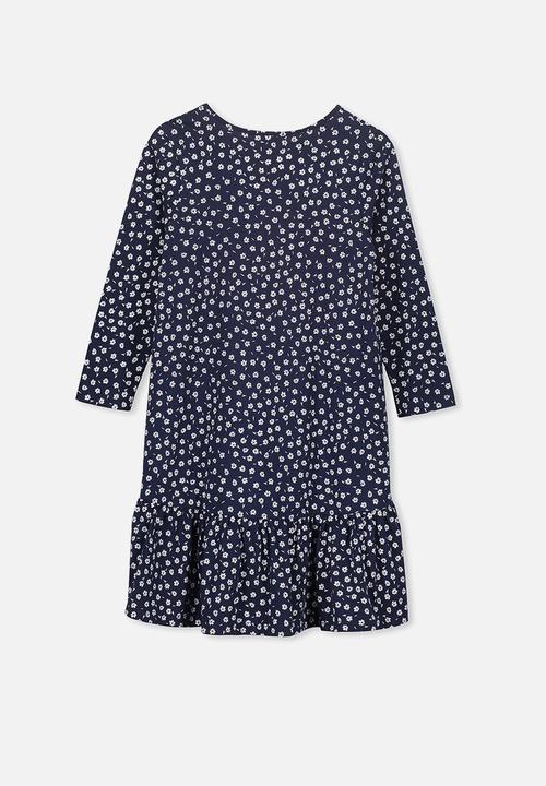 Cotton On - Joss long sleeve dress - navy