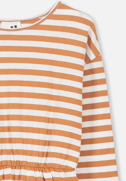 Cotton On - Mara long sleeve dress - orange