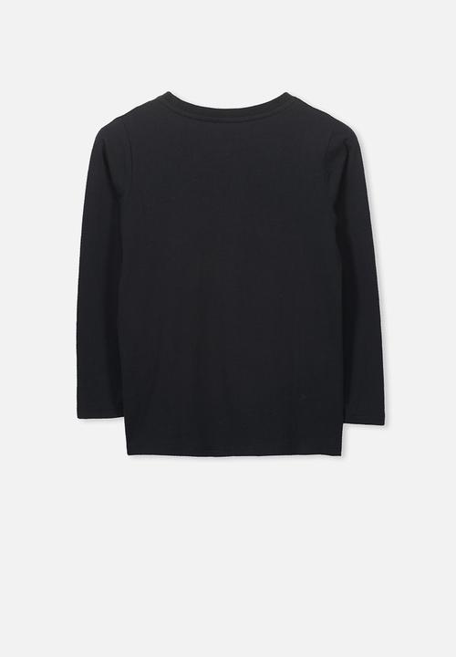 Cotton On - Anna long sleeve tee - black