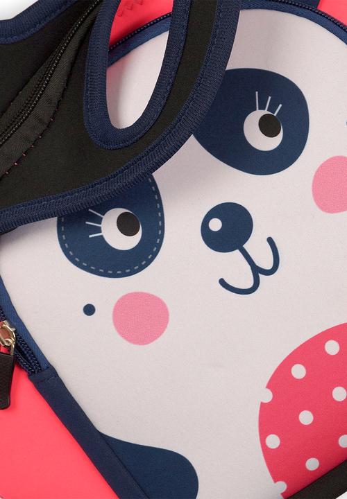 MINOTI - Panda lunch bag - pink & purple
