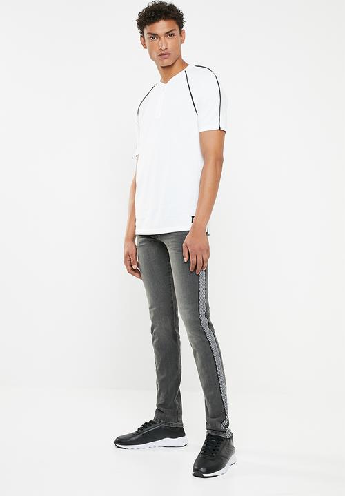 Superbalist - Skinny tape jeans - grey 