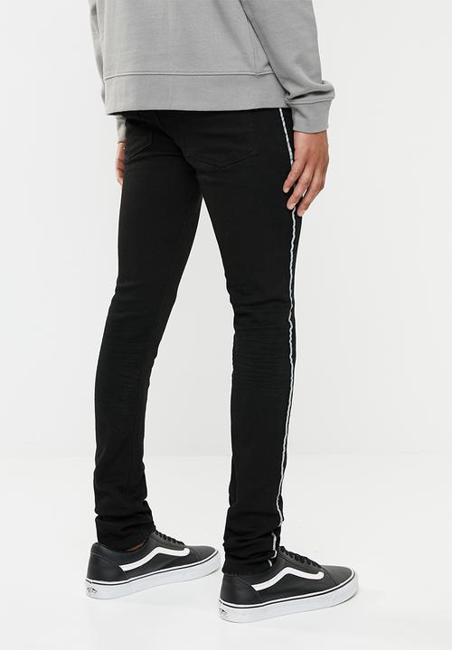 Superbalist - Super skinny tape jeans - black 