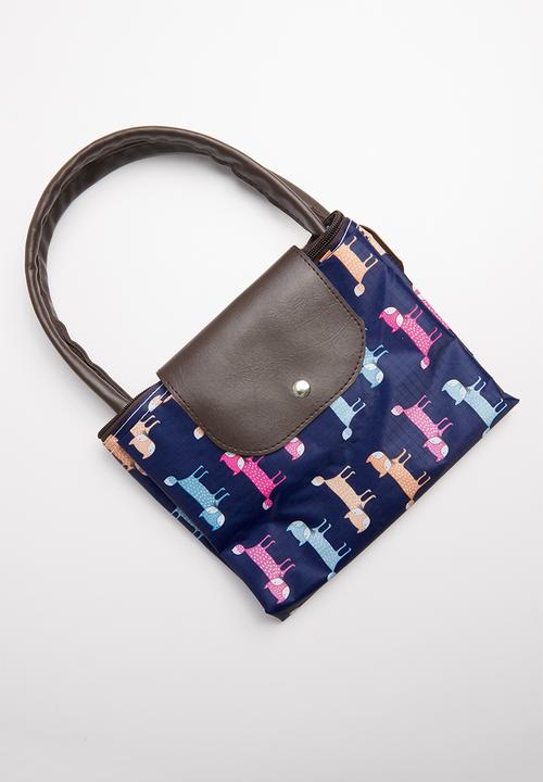 STYLE REPUBLIC - Fox print weekender - brown & blue
