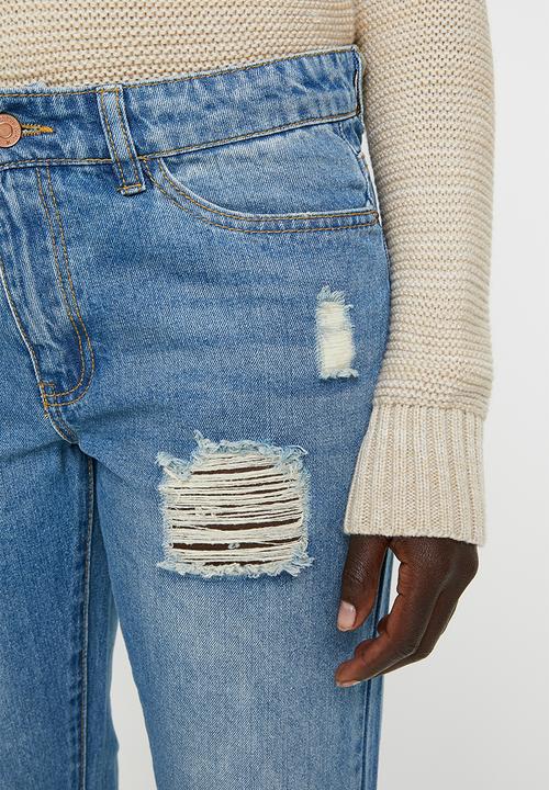 Jacqueline de Yong - Jazz boyfriend jeans - blue