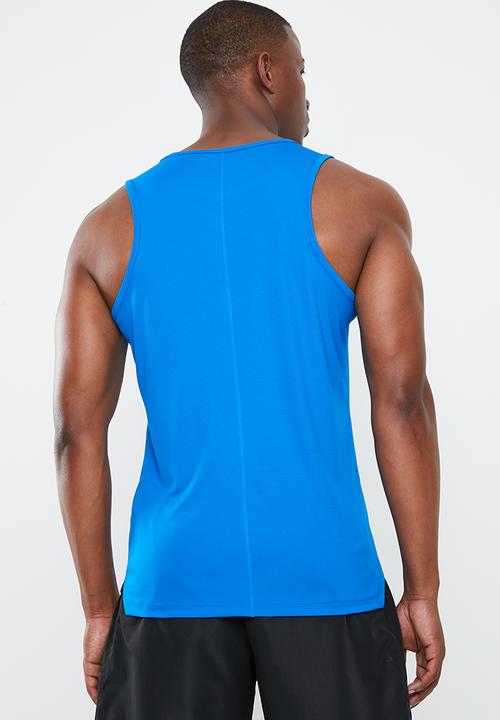 ASICS - Silver singlet - blue