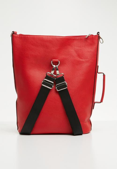 Superbalist - Convertible backpack - red