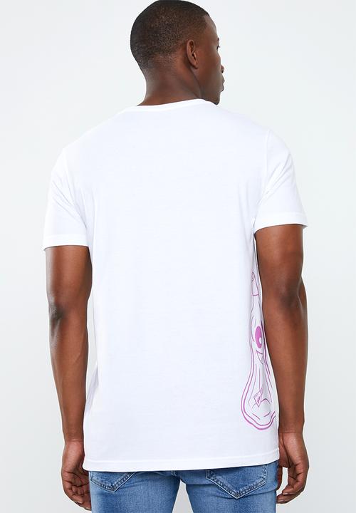 RVCA - Mind bottling short sleeve tee - white & pink