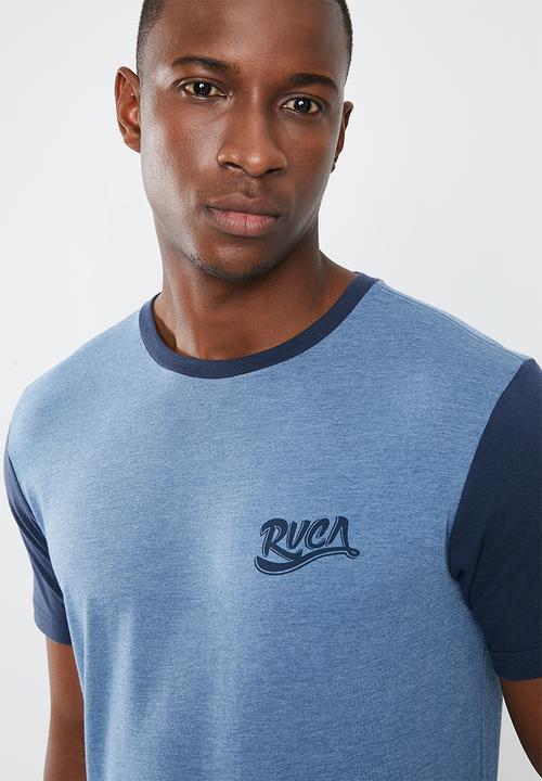 RVCA - Pick up II short sleeve tee - navy & blue