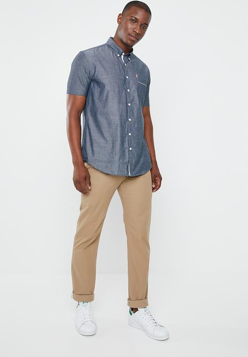 STYLE REPUBLIC - Gentlemen short sleeve shirt - blue