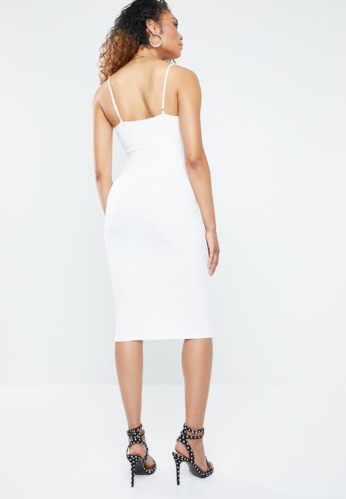 Forever21 - Bodycon dress with cutout - white