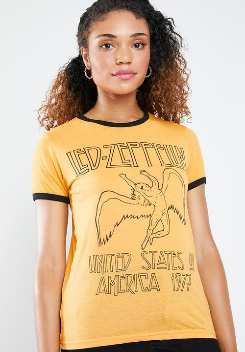 Forever21 - Zeppelin T-Shirt - yellow