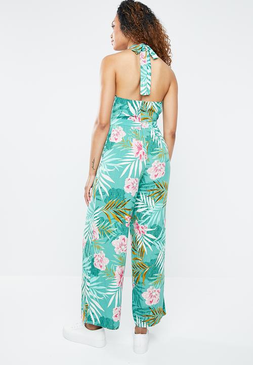 Forever21 - Floral halter jumpsuit - multi 