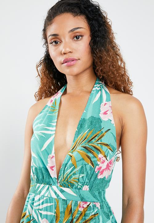 Forever21 - Floral halter jumpsuit - multi 
