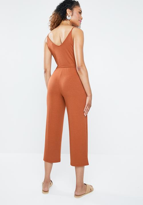 Forever21 - Spaghetti strap jumpsuit - rust