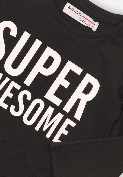 MINOTI - Super awesome graphic tee - black