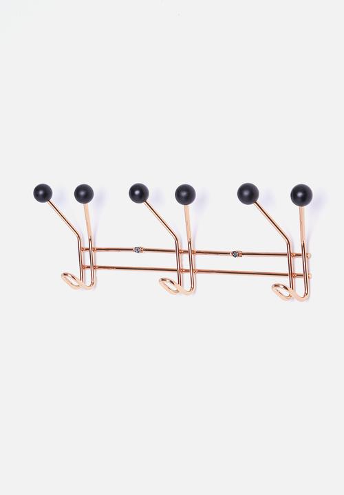 Present Time - Hat rack jupiter copper with black balls