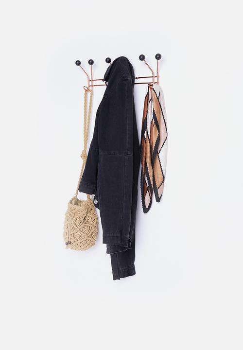 Present Time - Hat rack jupiter copper with black balls