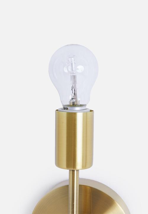 Sixth Floor - Royal wall light - antique brass