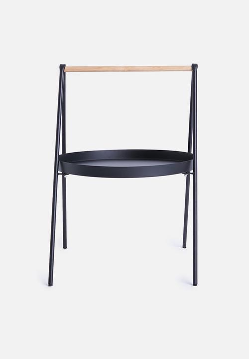 Sixth Floor - Slop lamp table - black