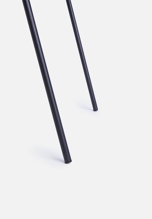 Sixth Floor - Slop lamp table - black