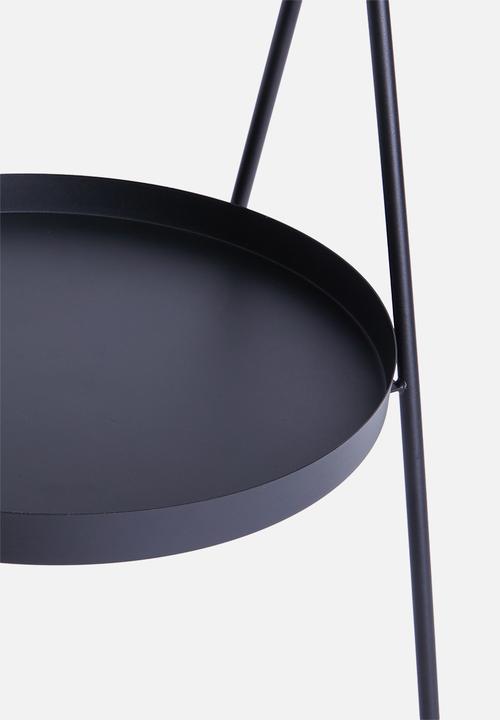 Sixth Floor - Slop lamp table - black
