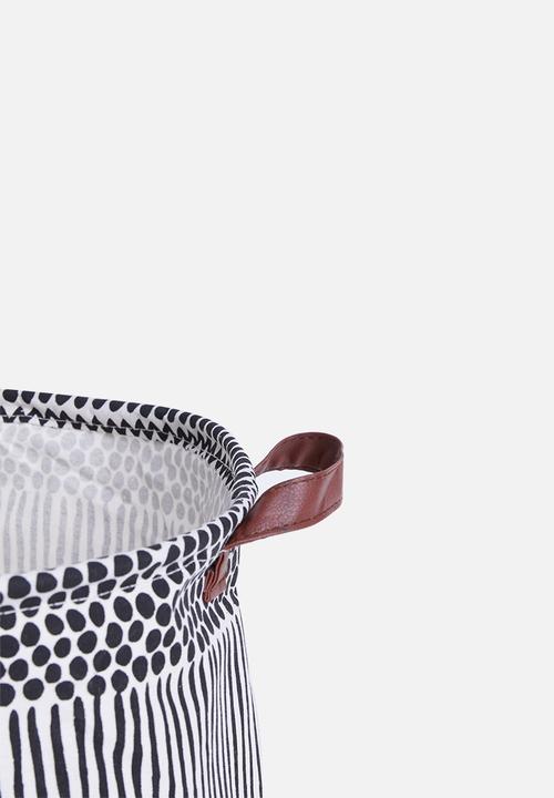Sixth Floor - Dizzy laundry basket - black/white