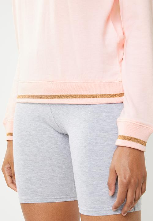 New Look - Pve slogan sweat - pink
