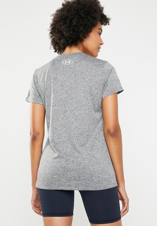 Under Armour - Tech graphic top - grey & purple