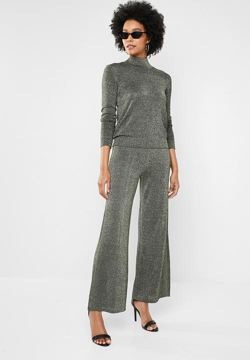 Noisy May - Alex nw knit pant 7 - black