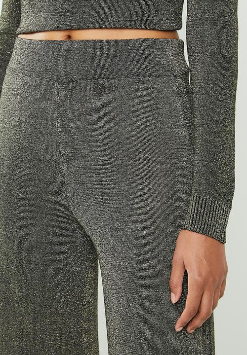 Noisy May - Alex nw knit pant 7 - black