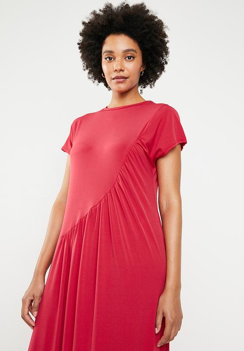 STYLE REPUBLIC - Ruched detail dress - red