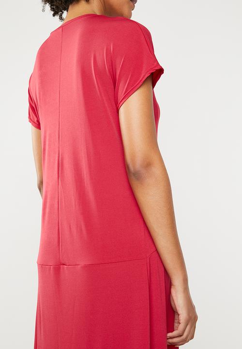 STYLE REPUBLIC - Ruched detail dress - red