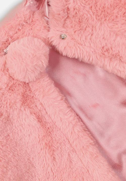 MINOTI - Infants soft fur jacket - pink