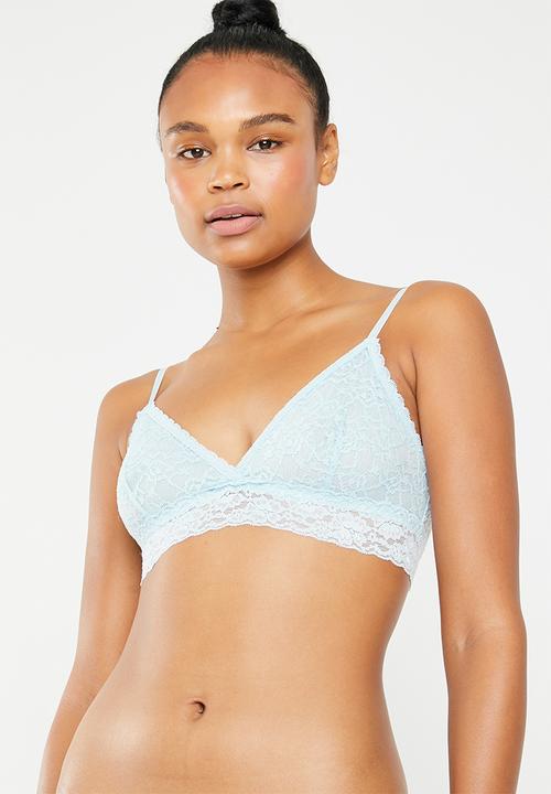 Superbalist - Lace non padded bralette - blue