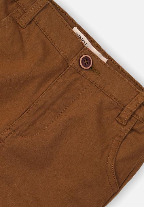 MINOTI - Basic chino pants - tan