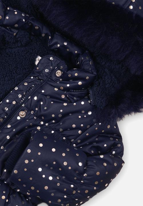MINOTI - Girls foil coat - navy
