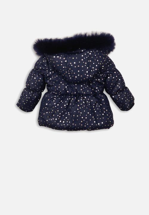 MINOTI - Girls foil coat - navy